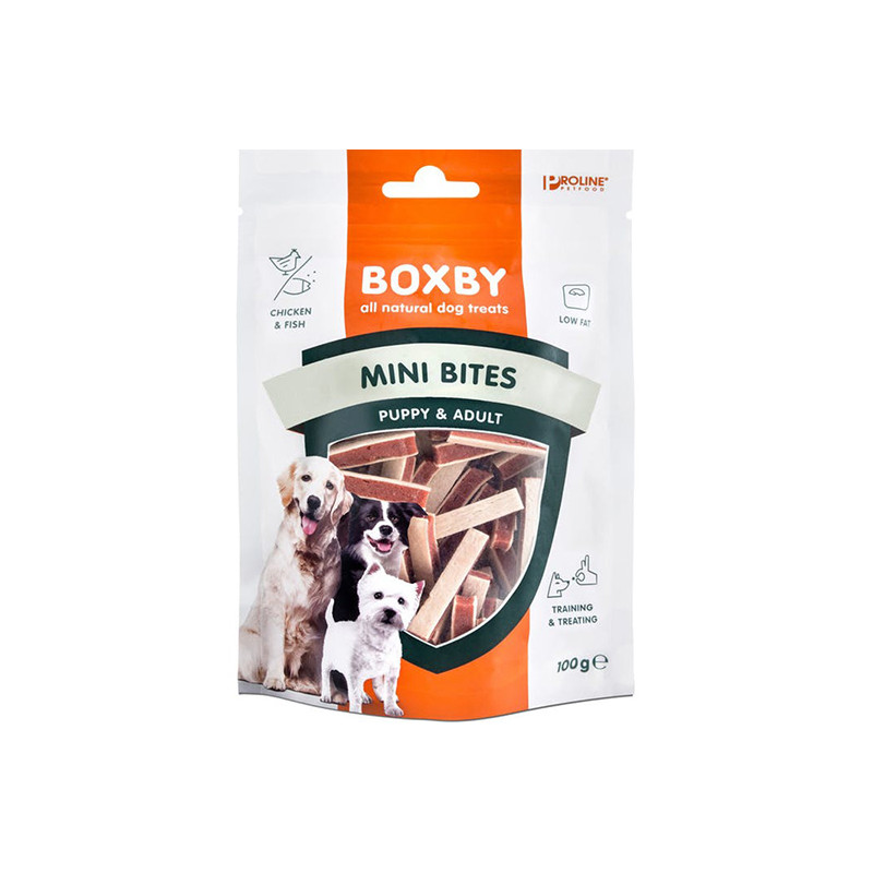 BOXBY PUPPY SNACKS MINI BITES GR.100