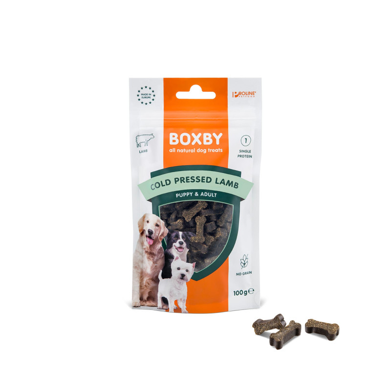 BOXBY COLD PRESSED LAMB TREAT GR.100