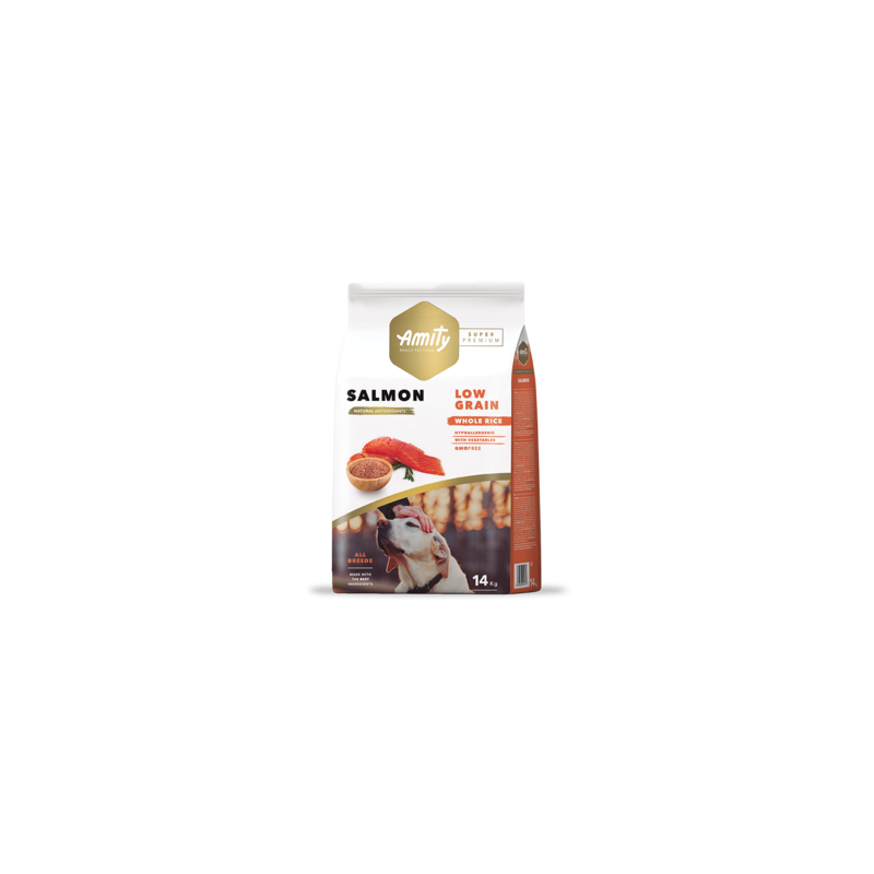 AMITY SUPER PREMIUM DOG LOW GRAIN AD.SALMON KG.14