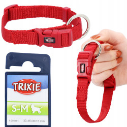 TRIXIE COLL.PREMIUM REG.S-M ROSSO 30-45cm/15mm