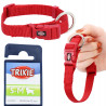 TRIXIE COLL.PREMIUM REG.S-M ROSSO 30-45cm/15mm