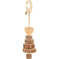 TRIXIE XMAS ALBERO IN LEGNO/SISAL CM.ø 7X28