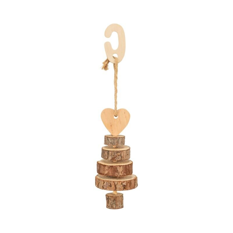 TRIXIE XMAS ALBERO IN LEGNO/SISAL CM.ø 7X28