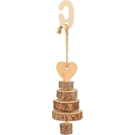 TRIXIE XMAS ALBERO IN LEGNO/SISAL CM.ø 7X28