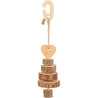 TRIXIE XMAS ALBERO IN LEGNO/SISAL CM.ø 7X28