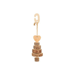 TRIXIE XMAS ALBERO IN LEGNO/SISAL CM.ø 7X28