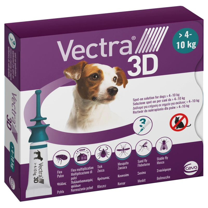 VECTRA 3D PER CANI 4-10 (3 PIPETTE)