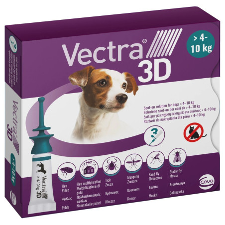 VECTRA 3D PER CANI 4-10 (3 PIPETTE)