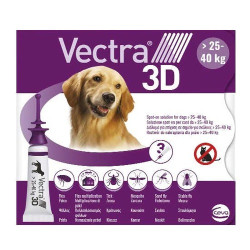 VECTRA 3D PER CANI 25-40 (3 PIPETTE)