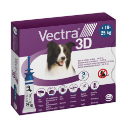 VECTRA 3D PER CANI 10-25 (3 PIPETTE)