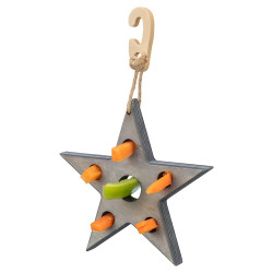 TRIXIE XMAS STELLA GIOCO  SNACK IN LEGNO/SISAL CM