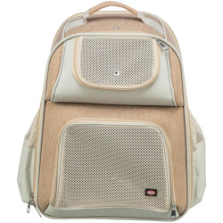 TRIXIE WILLOW ZAINO 38X25X45 BEIGE/MARRONE