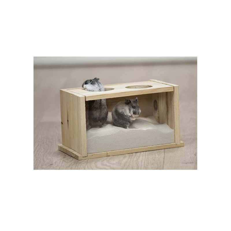 TRIXIE VASCHETTA BAGNO IN LEGNO 20X12X12