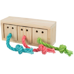 TRIXIE CUBO PORTA SNACK IN LEGNO 16X6X7