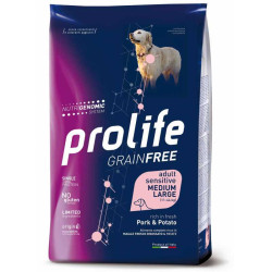 PROLIFE DOG GR.FRE SENS/MED/LARGE PORK/POTATO KG10