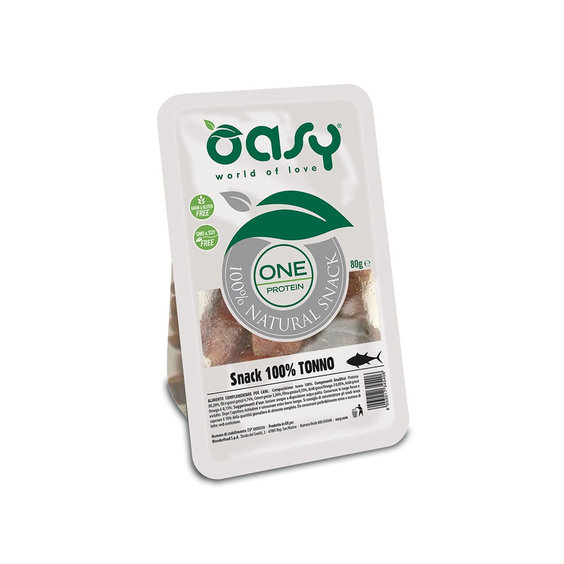 OASY SNACK ONE PROTEIN TONNO GR.80