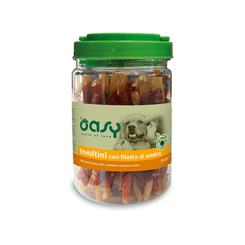 OASY SNACK INVOLTINI FILETTO ANATRA GR.350