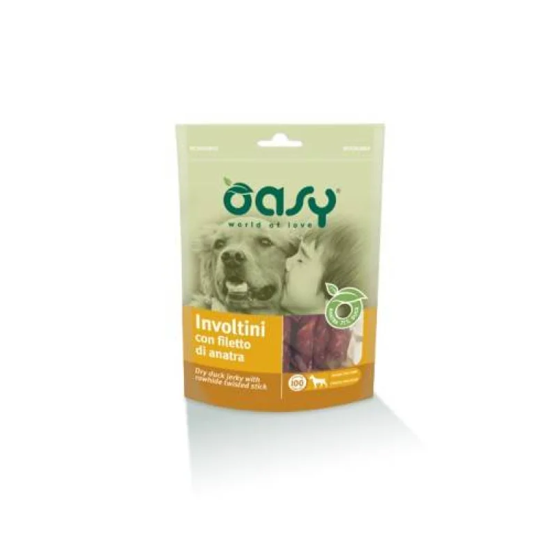 OASY SNACK INVOLTINI FILETTO ANATRA BS GR.100