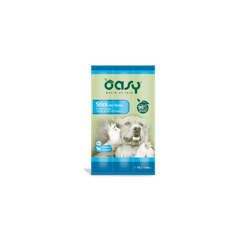 OASY SNACK DOG STICK C/TONNO GR.12X3