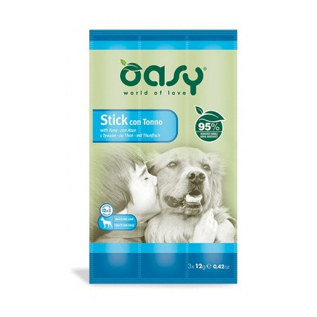 OASY SNACK DOG STICK C/TONNO GR.12X3