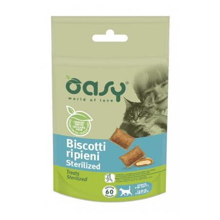 OASY SNACK CAT BISCOTTI RIPIENI STERILIZED GR.60