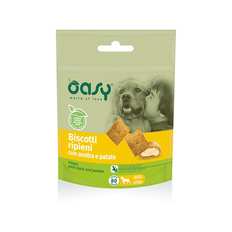 OASY SNACK DOG BISCOTTI RIP.ANATRA/PATATE GR.80