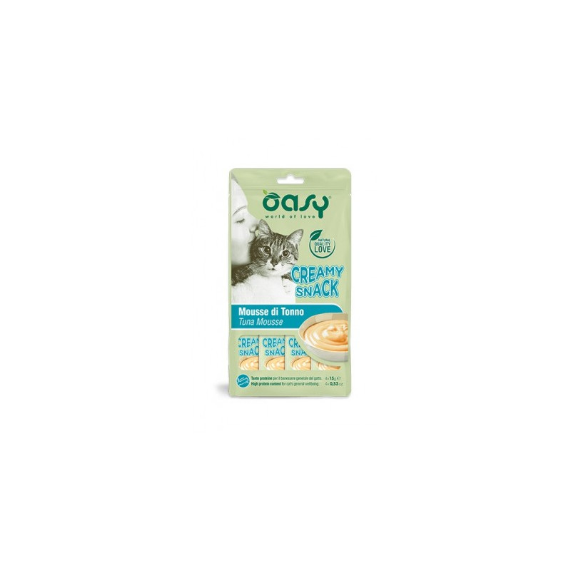 OASY SNACK CAT CREAMY TONNO GR.60