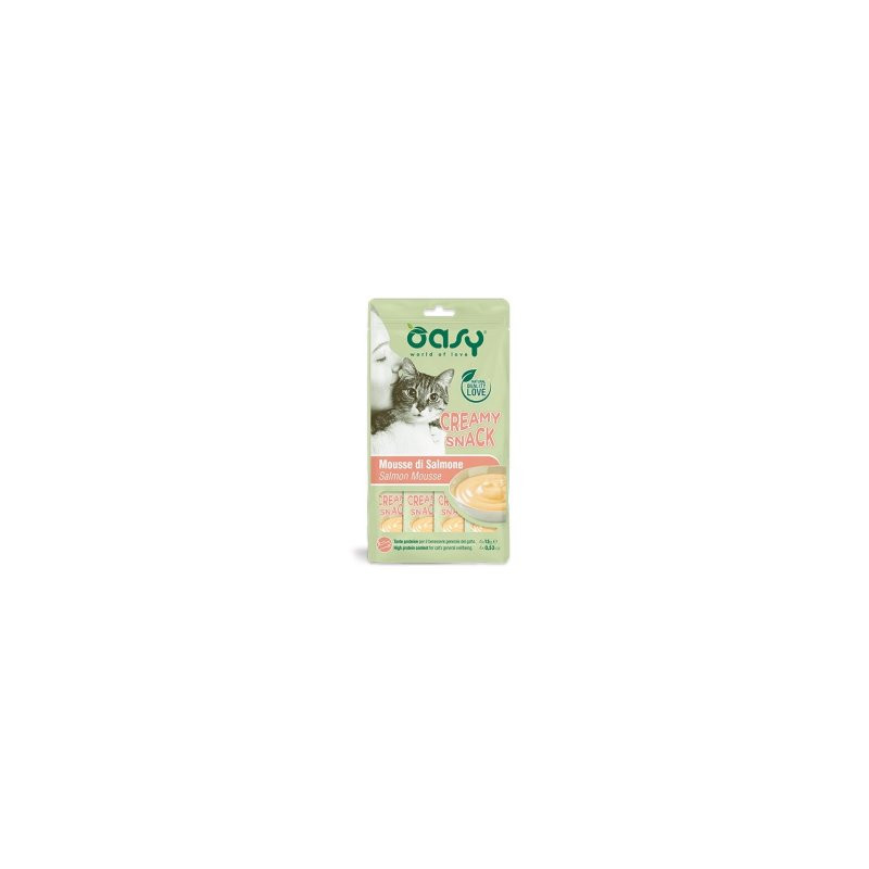 OASY SNACK CAT CREAMY SALMONE GR.60