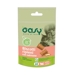 OASY SNACK CAT BISCOTTI RIPIENI SALMONE GR.60