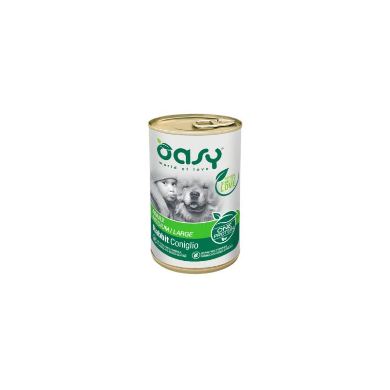 OASY DOG ONE CONIGLIO GR.400 LATT.