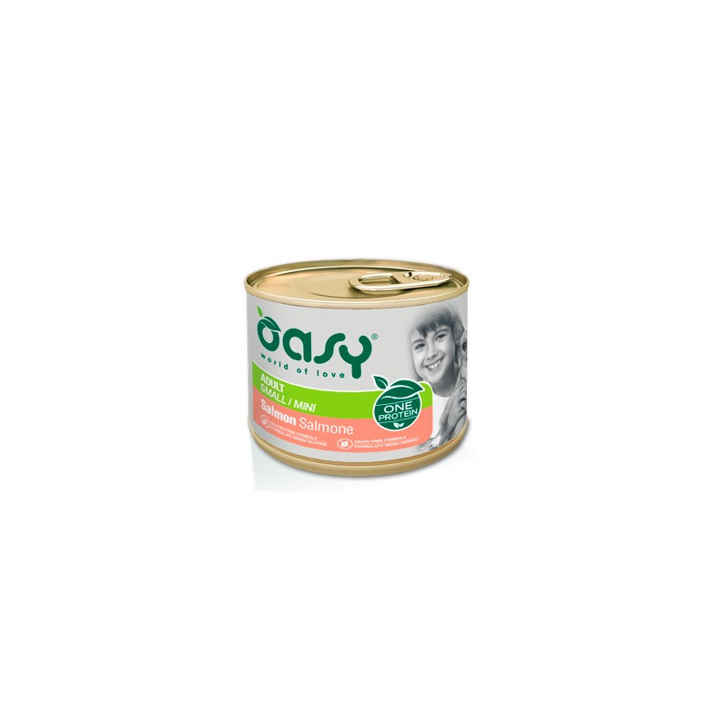 OASY DOG ONE ADULT/MINI SALMONE GR.200 LATT.